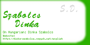 szabolcs dinka business card